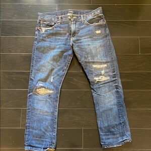 Polo Ralph Lauren Men's Blue Distressed Jeans